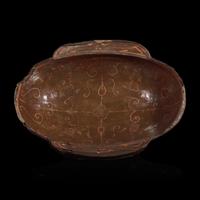 A Chinese Lacquered Wood Ear Cup, Er Bei, Han Dynasty — 漢 勾雲紋漆耳杯