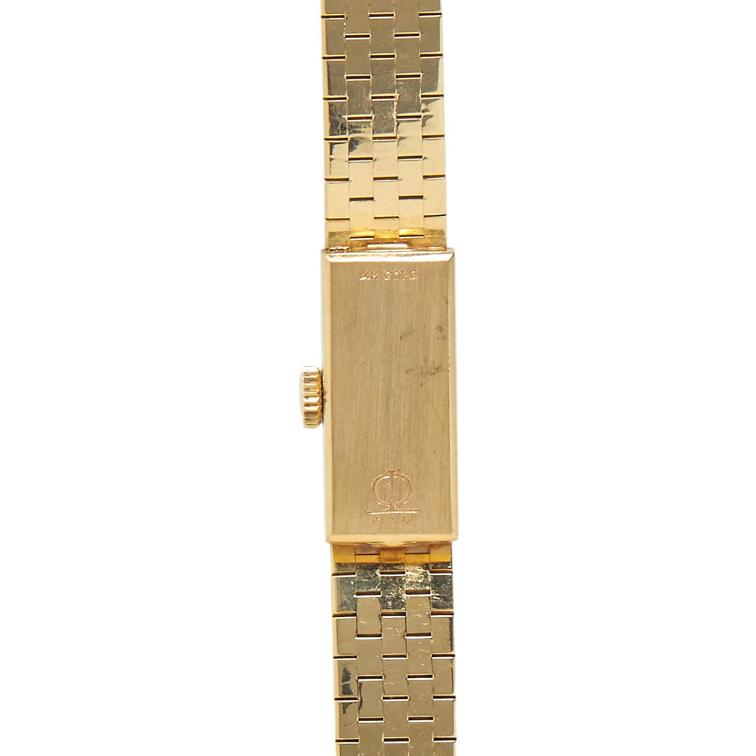 BAUME & MERCIER, REF. BN375 14K YELLOW GOLD AND DIAMOND WATCH