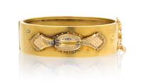 A Victorian Yellow Gold Bangle Bracelet, 16.30 dwts.
