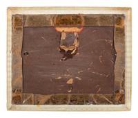 [WORLD WAR II]. Handcrafted diorama featuring photographic portraits of African American military servicemen.