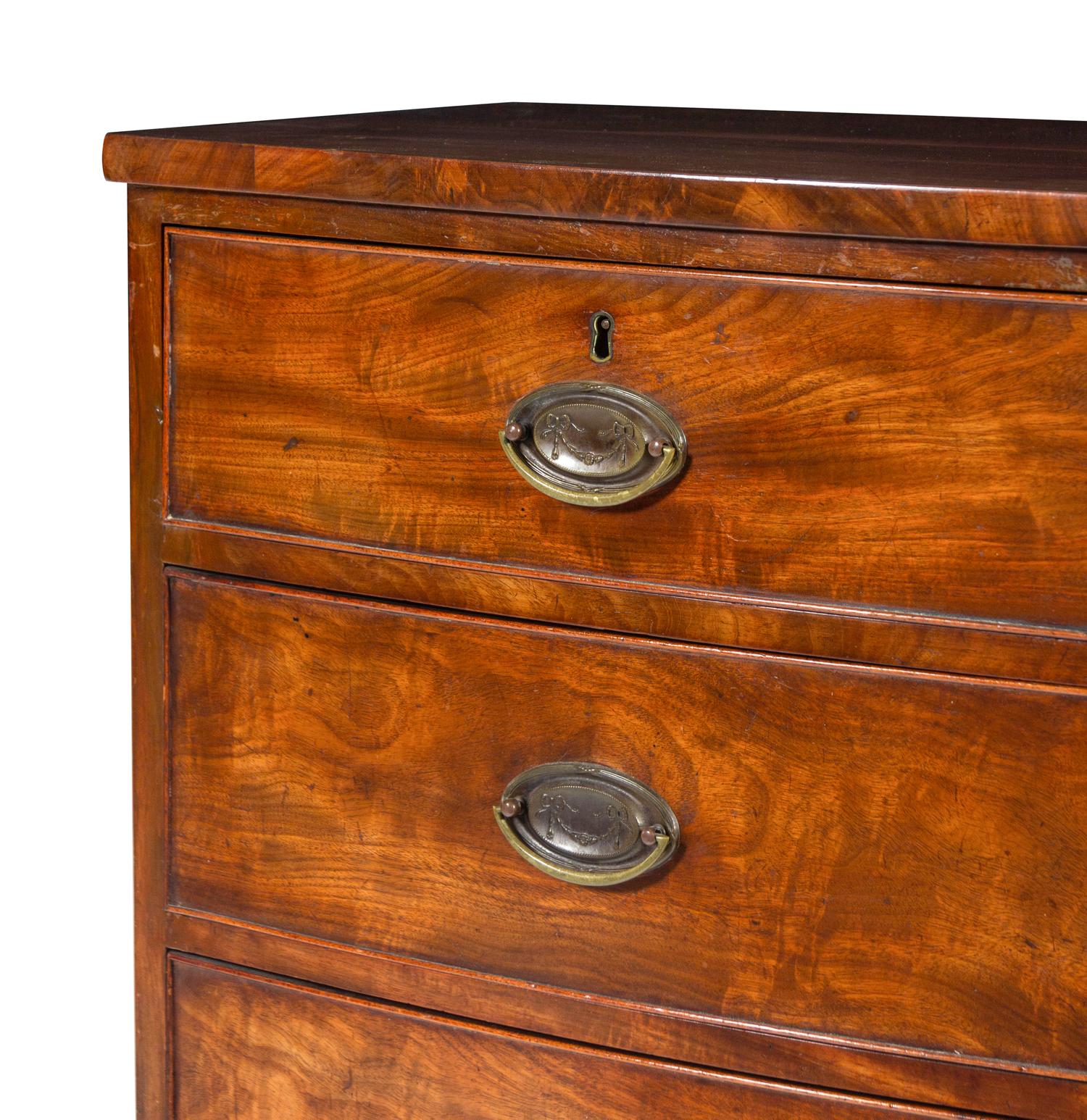 A Regency Mahogany Bowfront Chest of Drawers