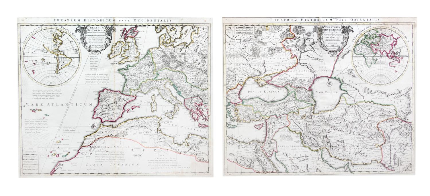 (MAP) COVENS and MORTIER. Theatrum Historicum pars Occidentalis Orientalis. Amsterdam, 1717.