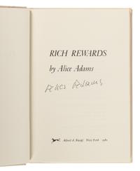 ADAMS, Alice (1926-1999). A group of 4 works by Adams, MOST FIRST EDITION, ALL SIGNED, comprising:
