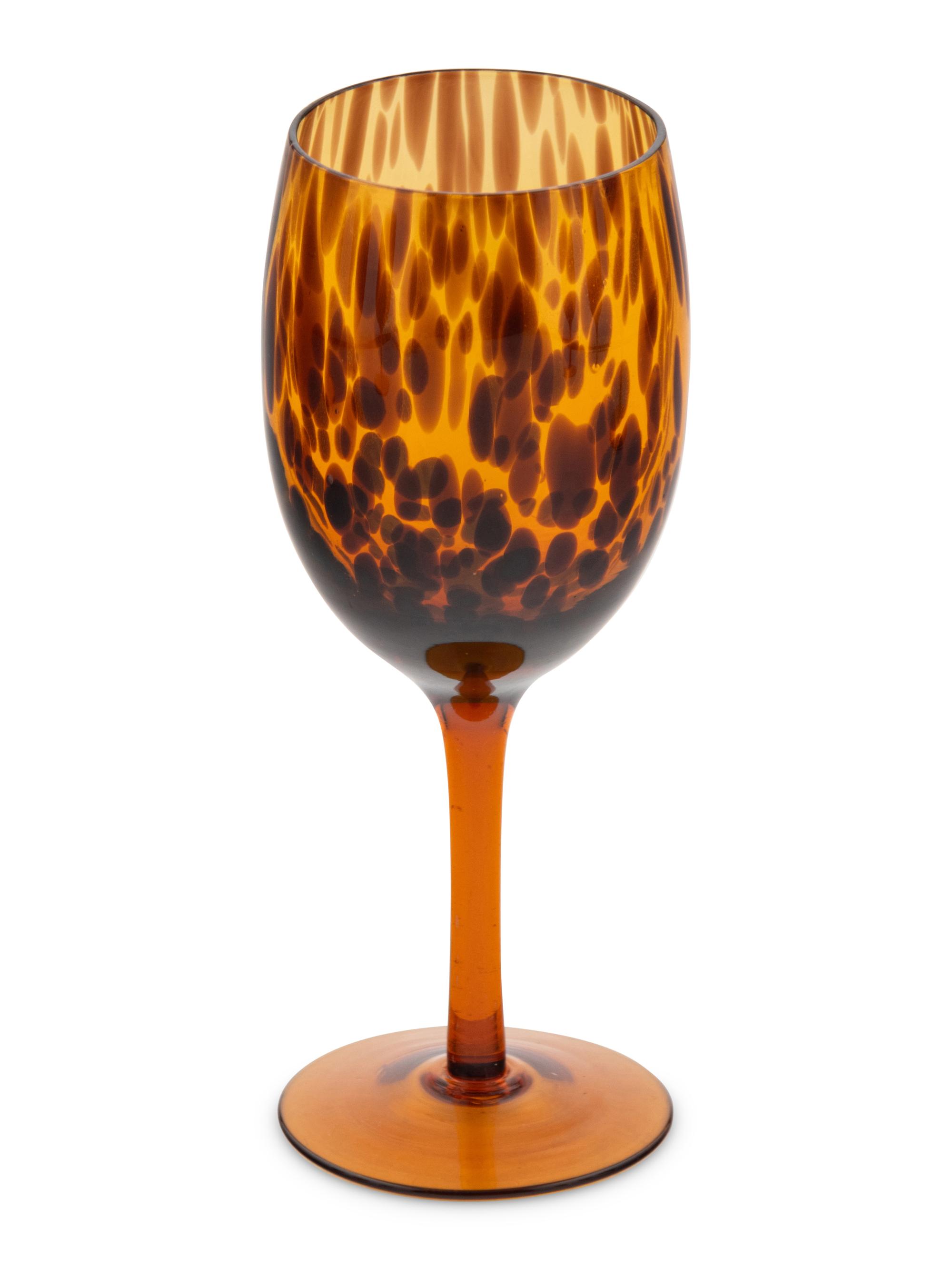 A Set of Eight Contemporary Colored Glass Wine Stems