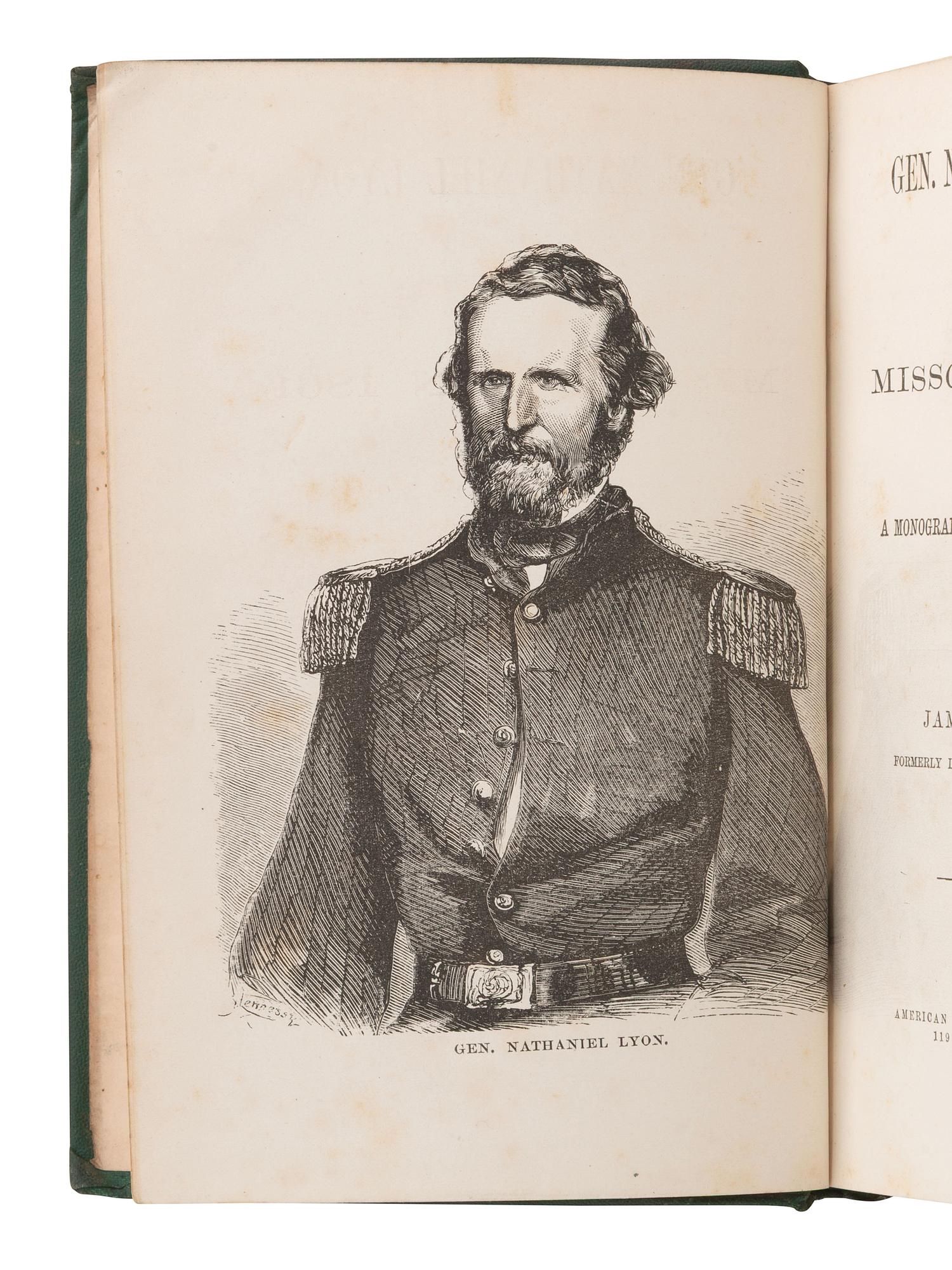 STEPHENS, Alexander (1812-1883). Gen. Nathaniel Lyon and Missouri in 1861 . SIGNED by Stephens. [With:] Engraving.