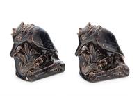 Pair of Bird Form Bookends