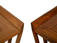 A Pair of Asian Hardwood Console Tables — LATE 19TH/ EARLY 20TH CENTURY