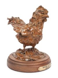 Two Sculptures: Rooster's Delight , edition 6/25 and Strutting Rooster , Artist Proof 2/20