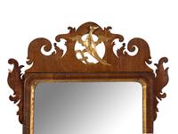 A Chippendale Parcel Gilt Walnut Looking Glass
