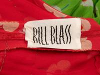 BILL BLASS, FLORAL PRINT HALTER DRESS