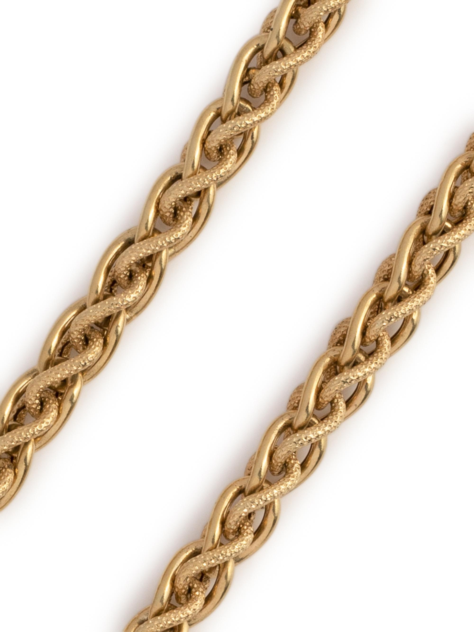 YELLOW GOLD LONGCHAIN NECKLACE
