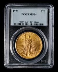 A United States 1928 St. Gaudens $20 Gold Coin