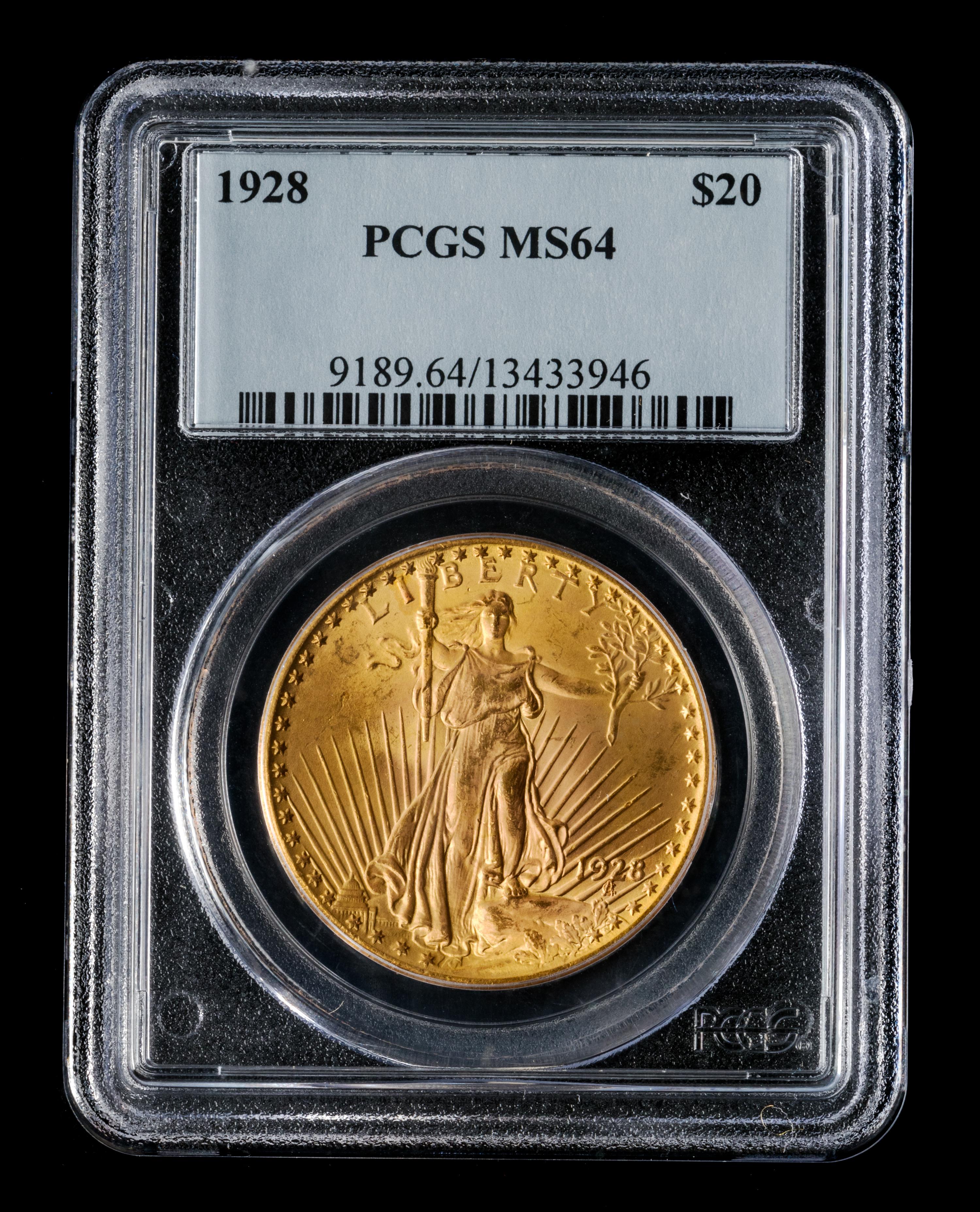 A United States 1928 St. Gaudens $20 Gold Coin