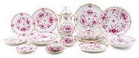 A Meissen Porcelain Dinner Service Length of oval serving platter 18 1/4 inches. — 20TH CENTURY