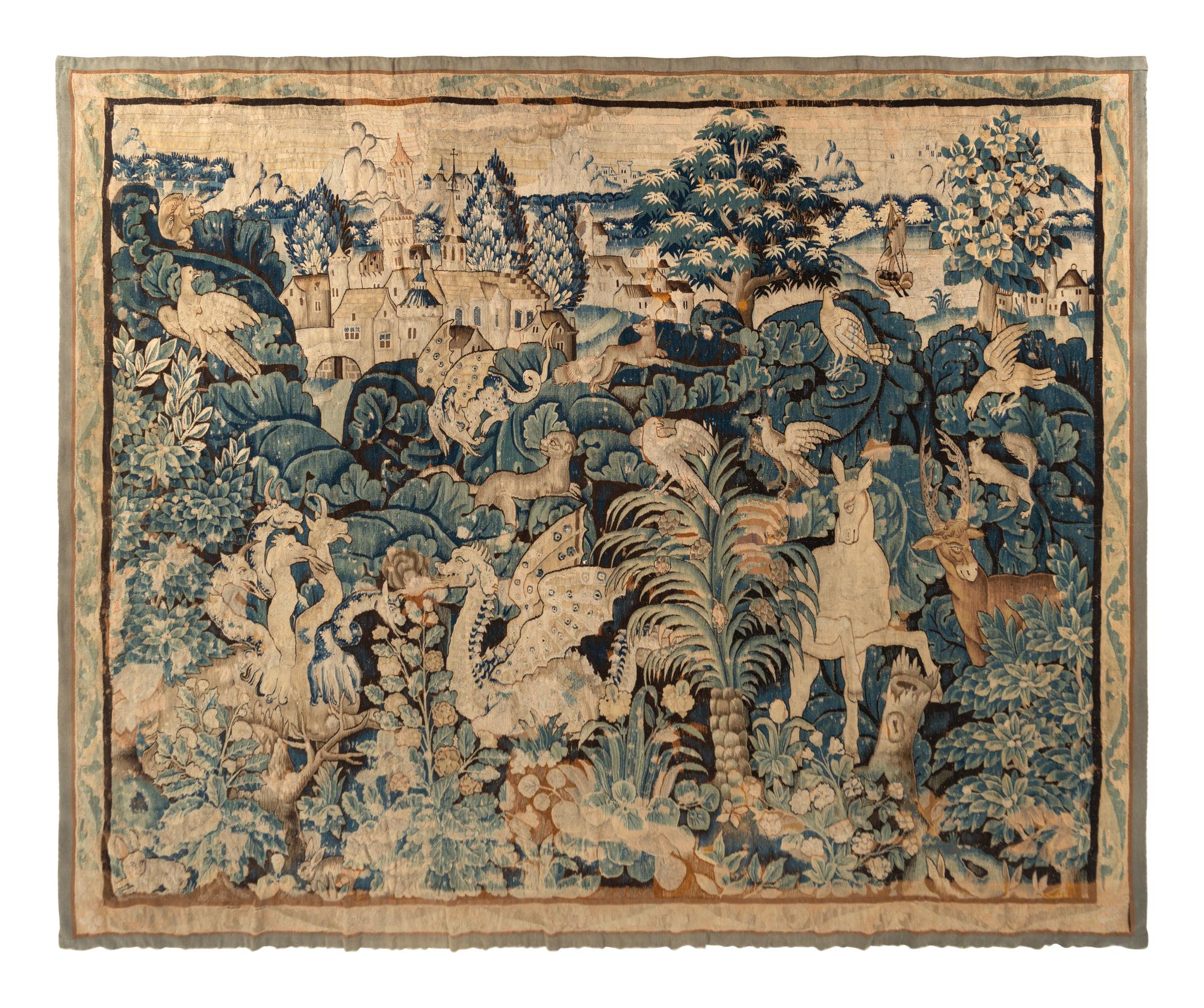 A Flemish Wool Verdure Tapestry
