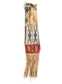 Large Sioux Beaded Tobacco Bag