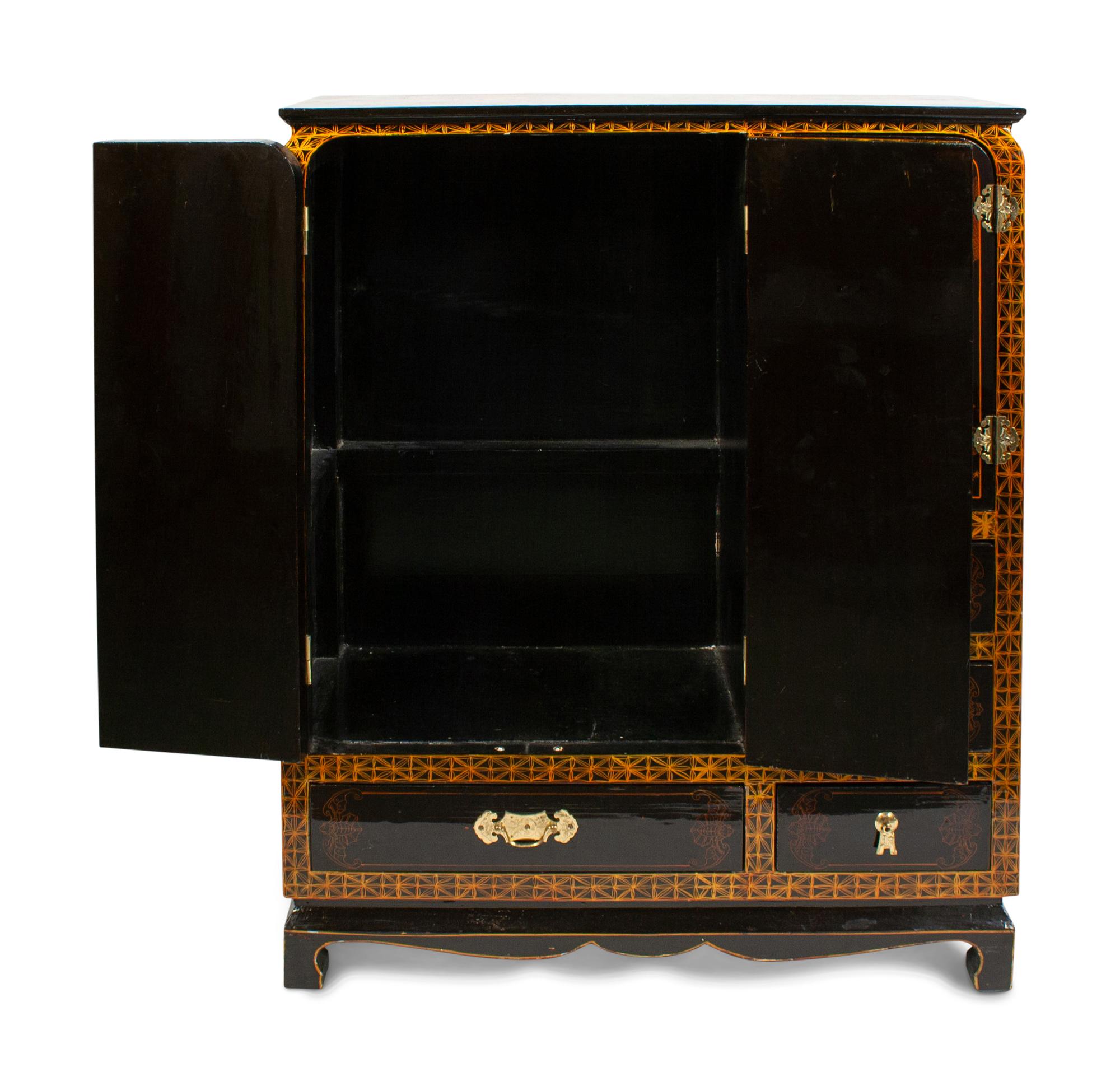 A Chinese Export Style Painted Cabinet