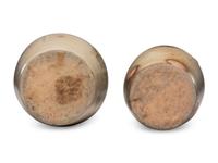 Two Ovoid Stoneware Crocks or Churns