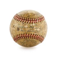 A 1936 World Series Champion New York Yankees Team Signed Baseball, Including Lou Gehrig and Joe DiMaggio (JSA Letter).