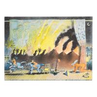 Carlos Almaraz (American/Mexican, 1941–1989) — Night Theater, 1982 (three proofs)