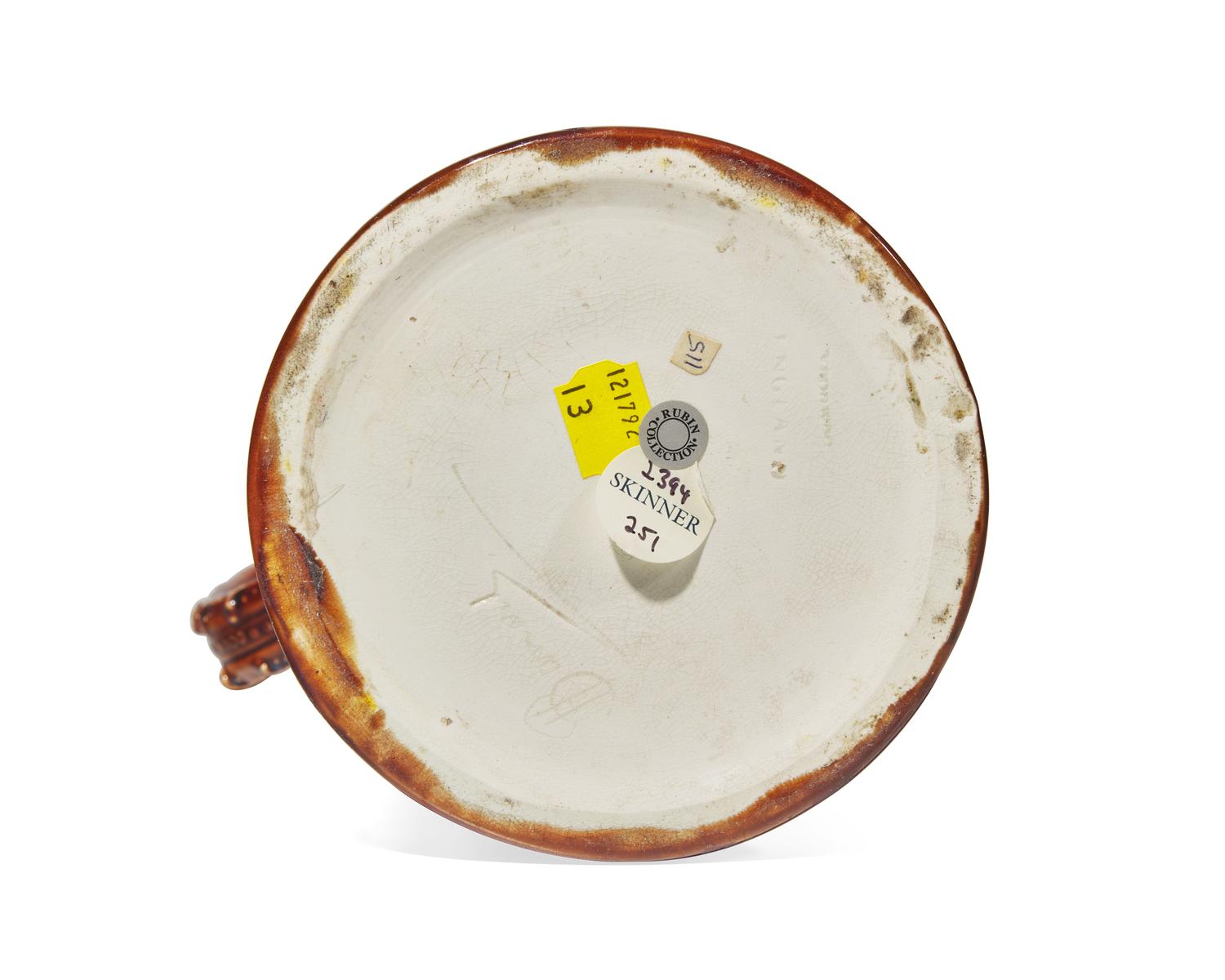 A Wedgwood Harry Barnard Tankard Pitcher with Silver Mounts