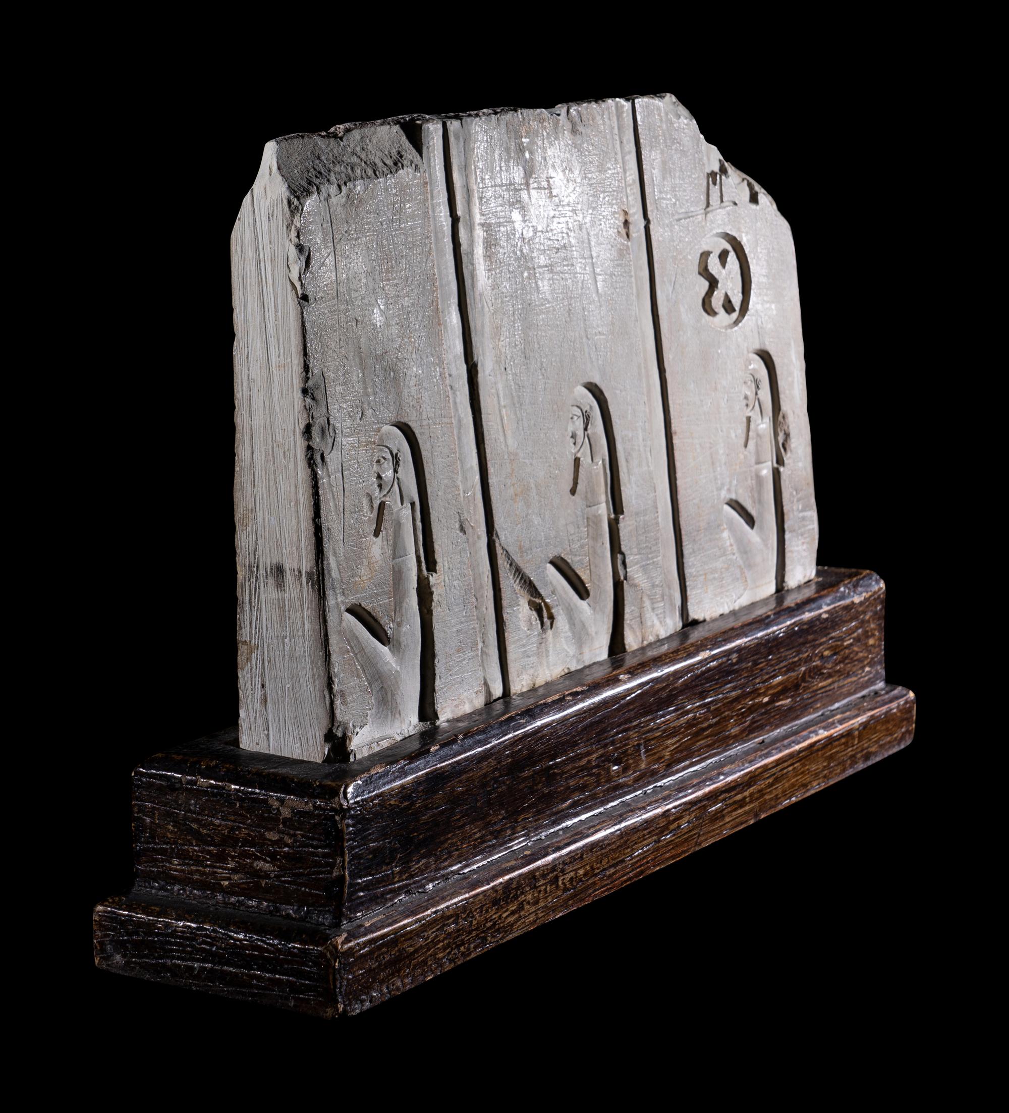 An Egyptian Limestone Relief Fragment