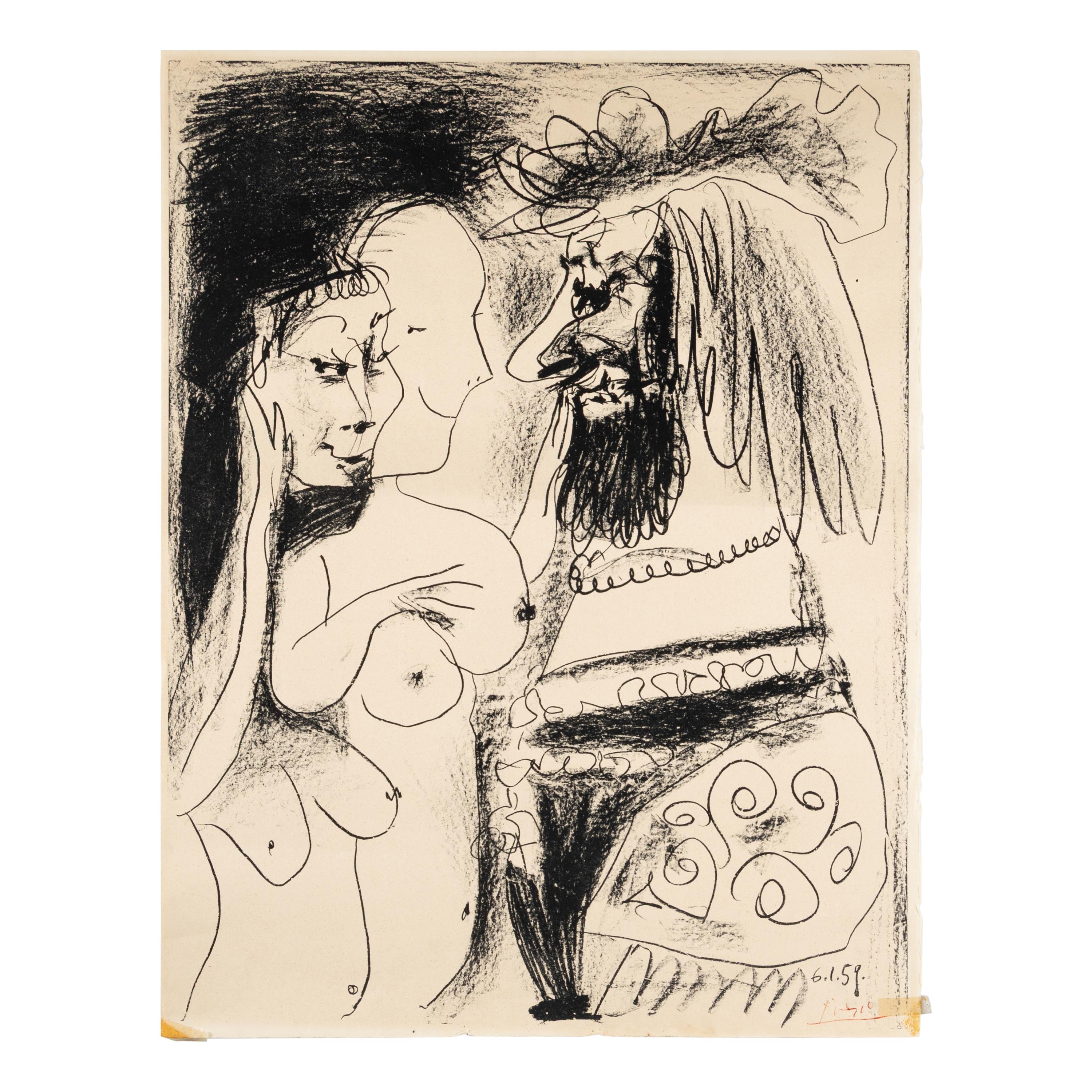 Pablo Picasso (Spanish, 1881-1973) — Le Vieux Roi, 1959