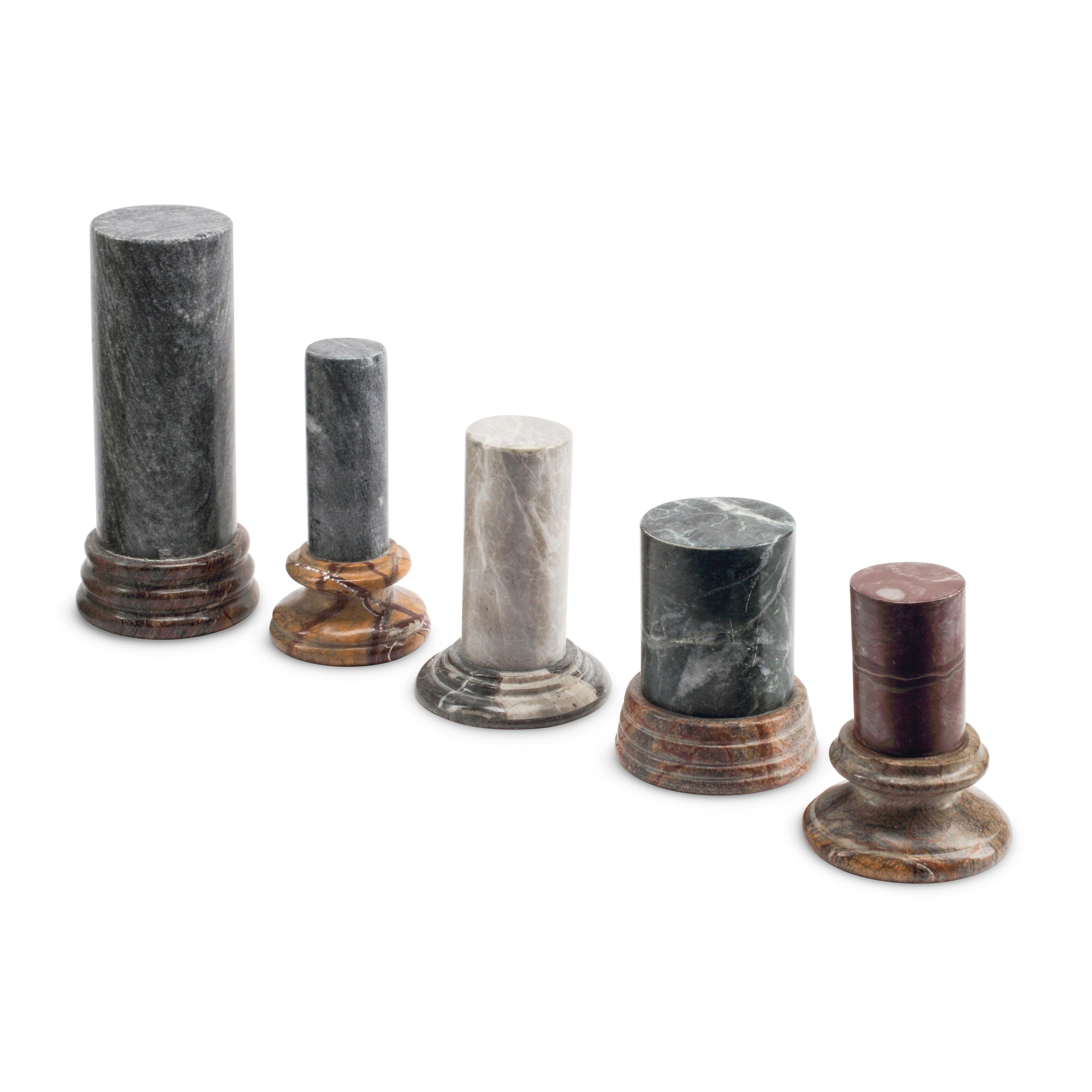 A Group of Italian Grand Tour Style Miniature Columns