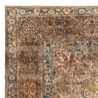 A Kashan Silk Carpet