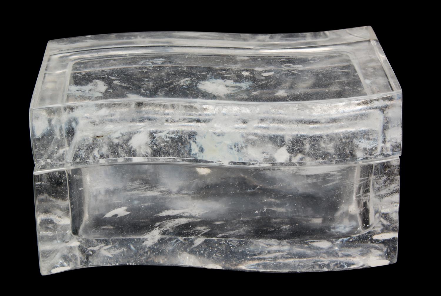 A Robert Kuo Rock Crystal Covered Box Length 8 inches. — 20TH CENTURY