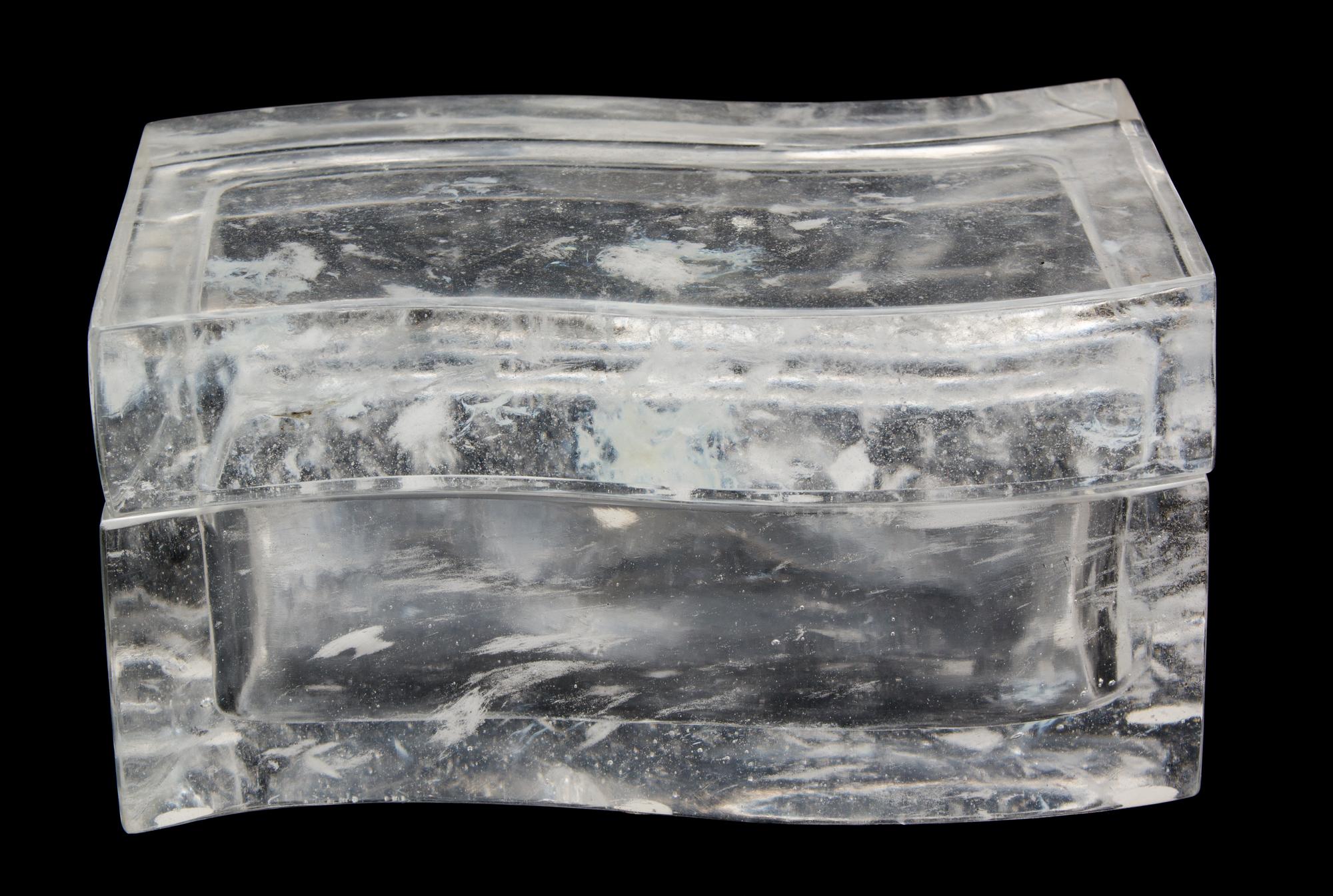 A Robert Kuo Rock Crystal Covered Box Length 8 inches. — 20TH CENTURY