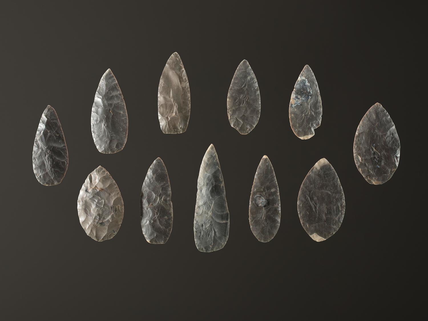 A Cache of Hornstone Blades