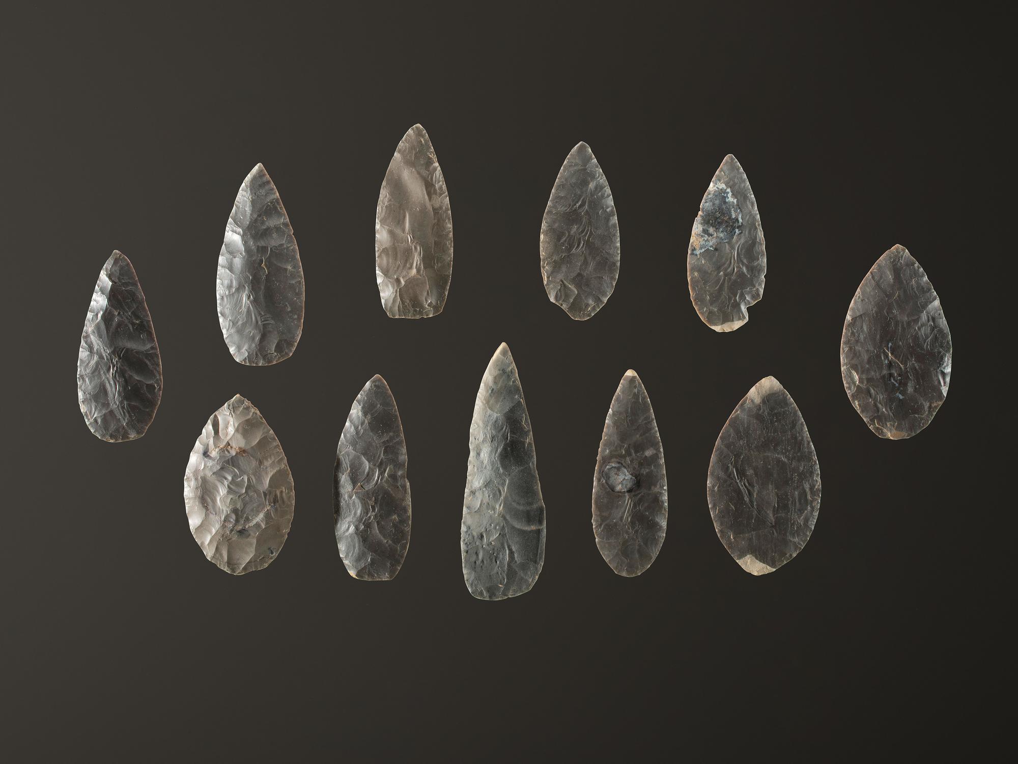 A Cache of Hornstone Blades