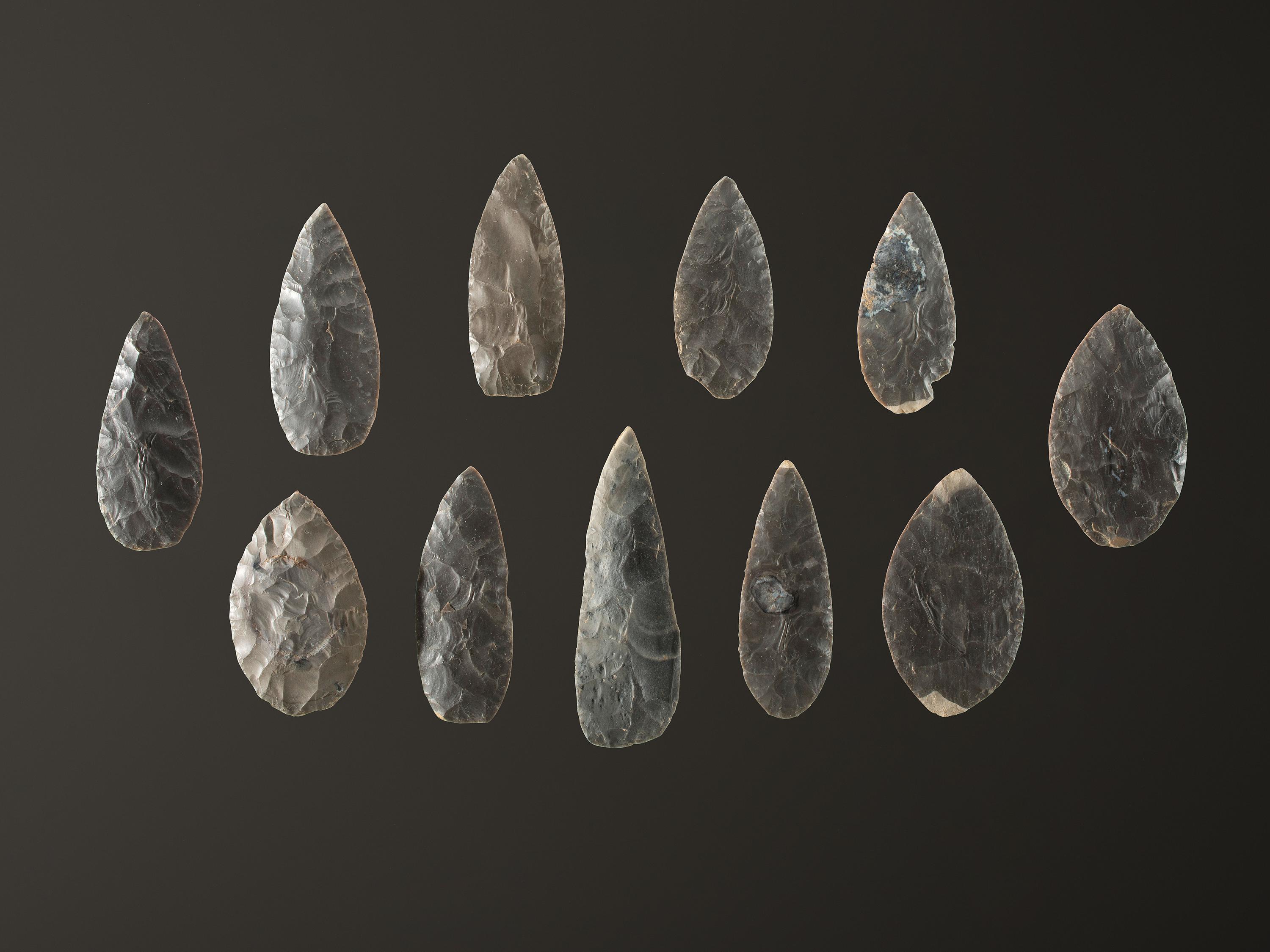 A Cache of Hornstone Blades