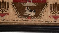 A Needlework Embroidered Pictorial Sampler, Wrought by Ann Craven, 19th Century
