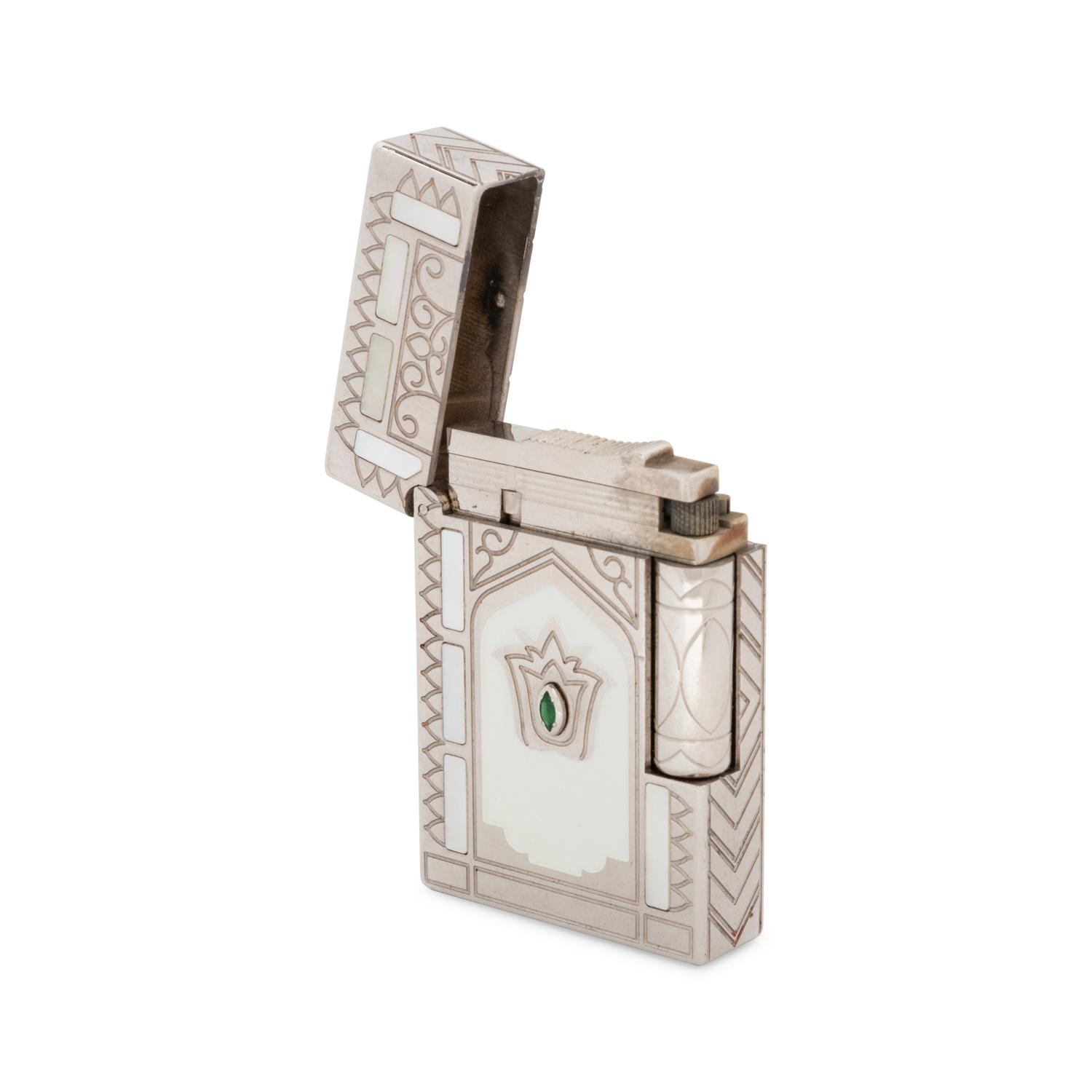 S.T. DUPONT, FRANCE, MOTHER-OF-PEARL AND LAQUER 'TAJ MAHAL' LIGHTER