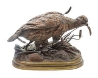 A French Bronze Animalier Figure Height 6 1/2 x width 12 inches. — FERDINAND PAUTROT (1832-1874)