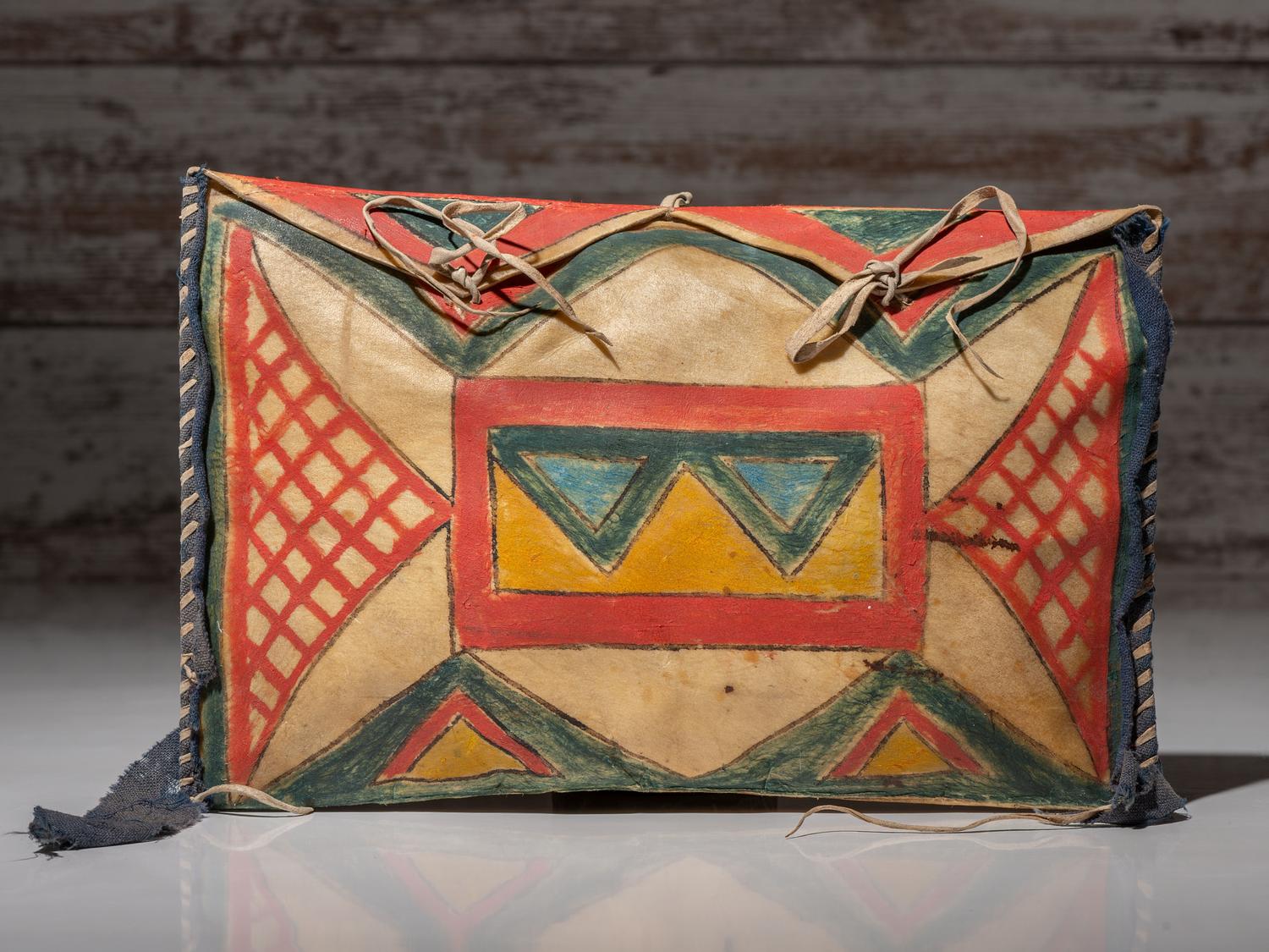 Sioux Painted Parfleche Container
