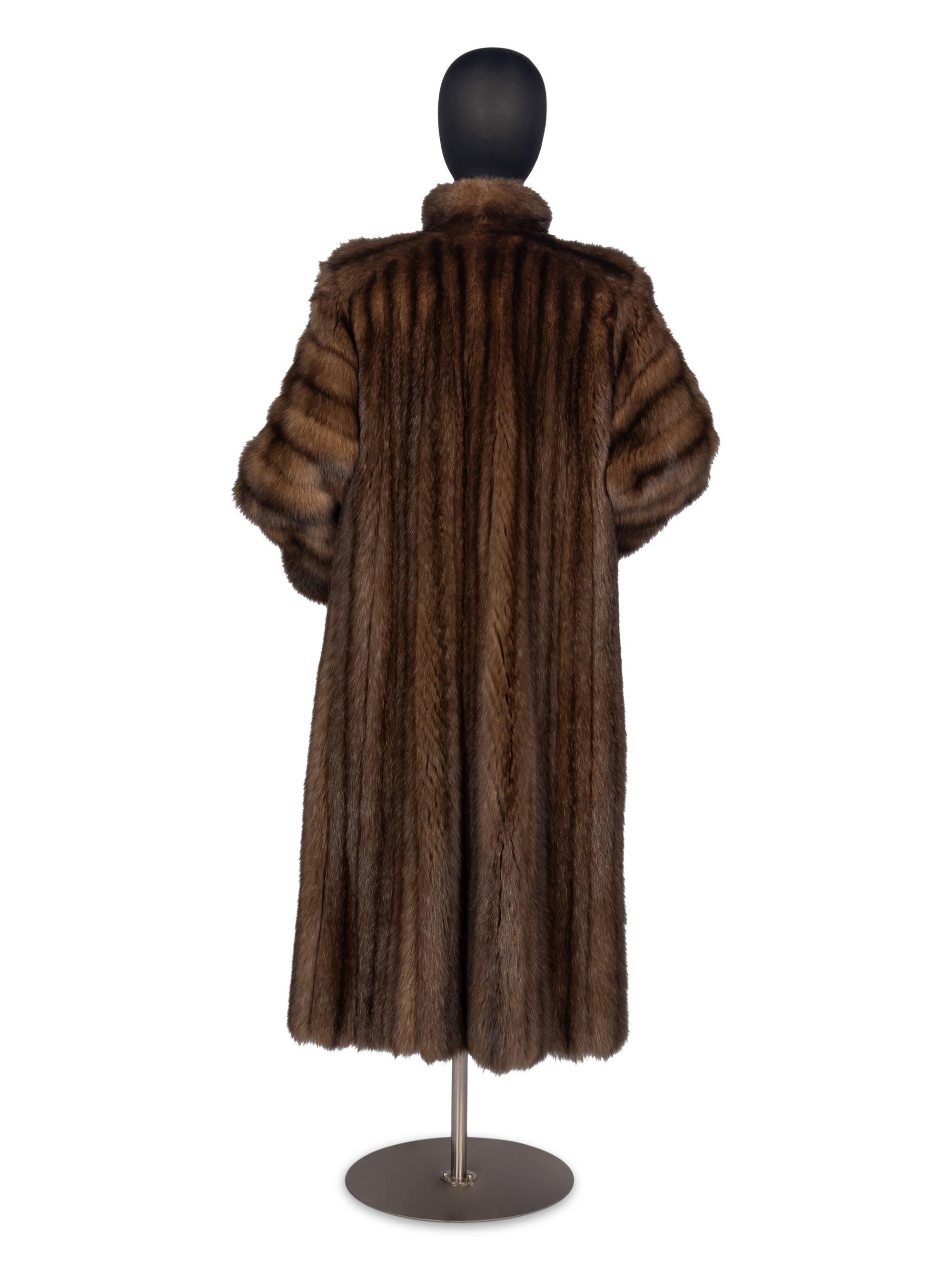 Yves Saint Laurent Full Length Sable Coat