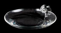 A Steuben Glass Dish Diameter 9 inches.