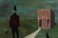 The Mysterious Stranger (Man, House, and Lady)