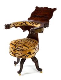 A William IV Burlwood Reading Chair Height 32 inches. — EARLY 19TH CENTURY