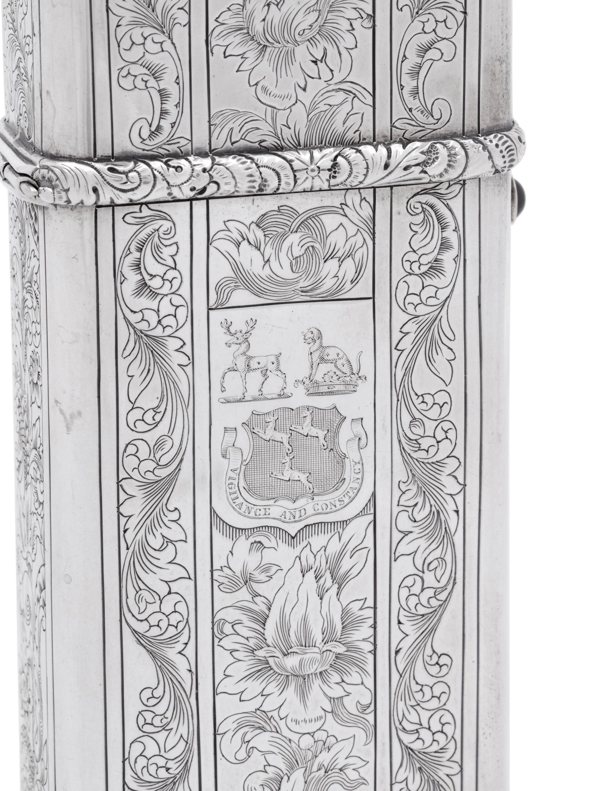 A Belgian Silver Nécessaire