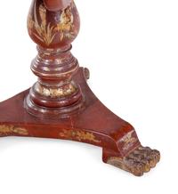 A Regency Style Lacquered and Japanned Tilt-Top Table