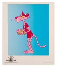 Pink Panther. Pink Panther playing baseball, 1999.