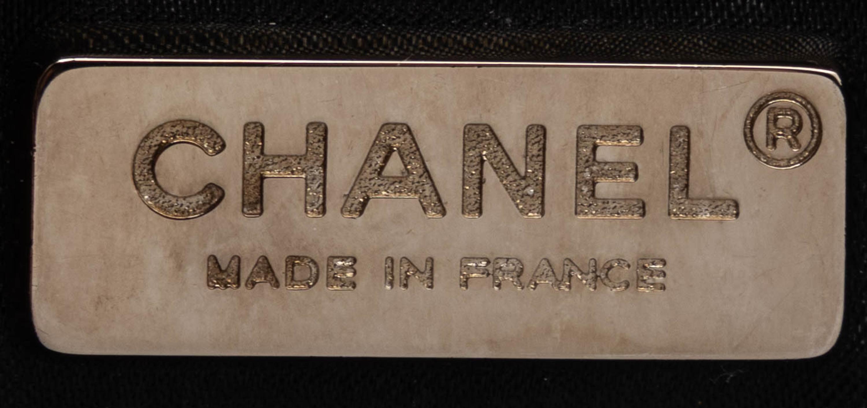 Chanel, Flap Clutch in Quilted Black Satin