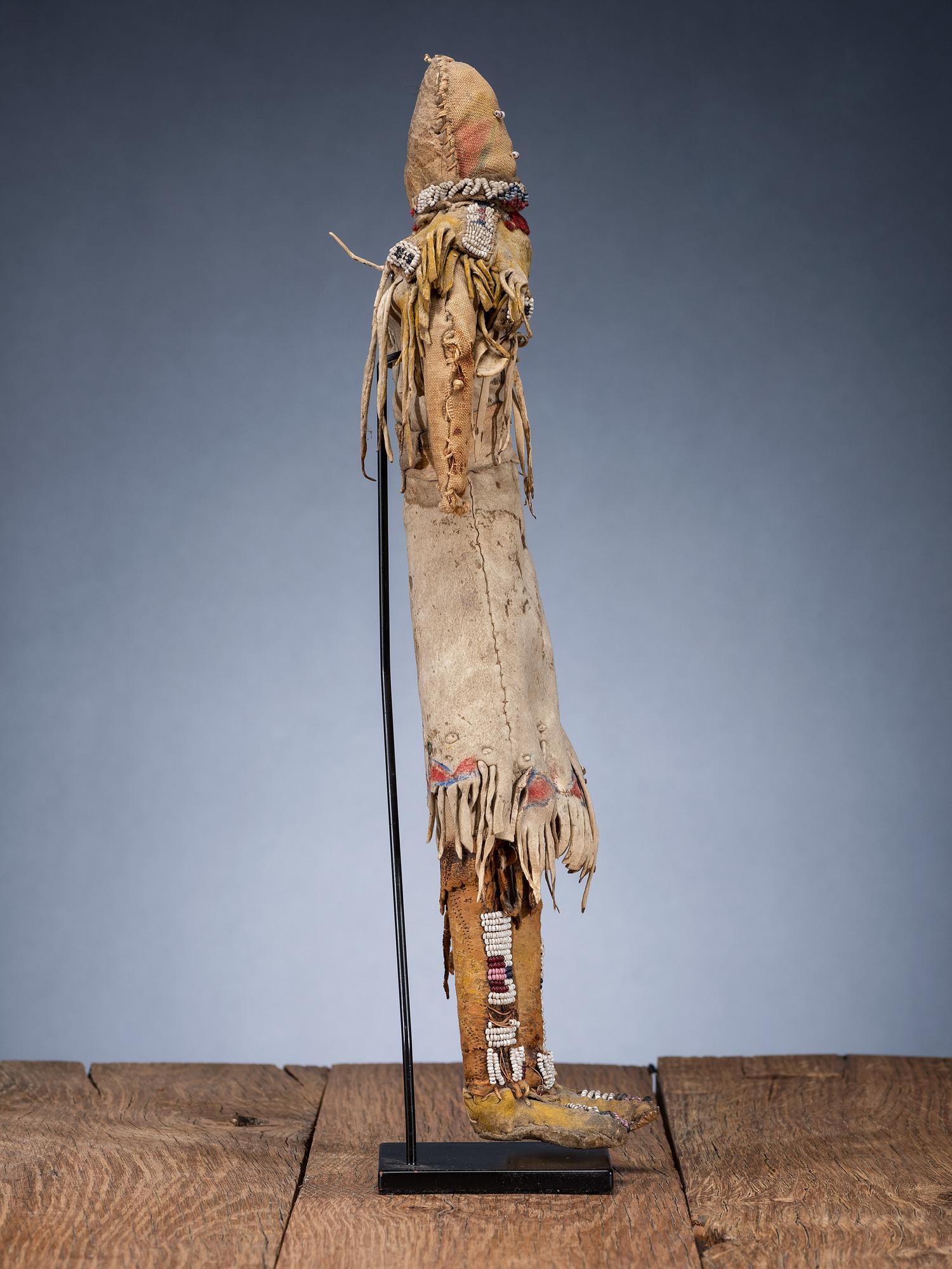 Cheyenne Doll, with Painted Dress