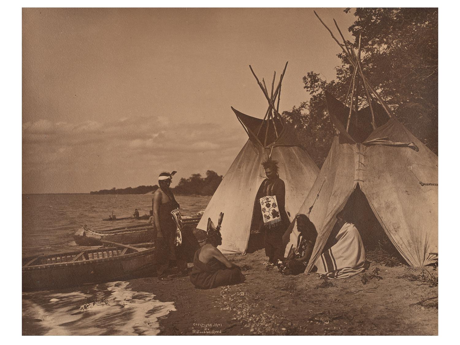 [NATIVE AMERICANS]. REED, Roland W. (1864-1934), photographer. Confusion . 1907.