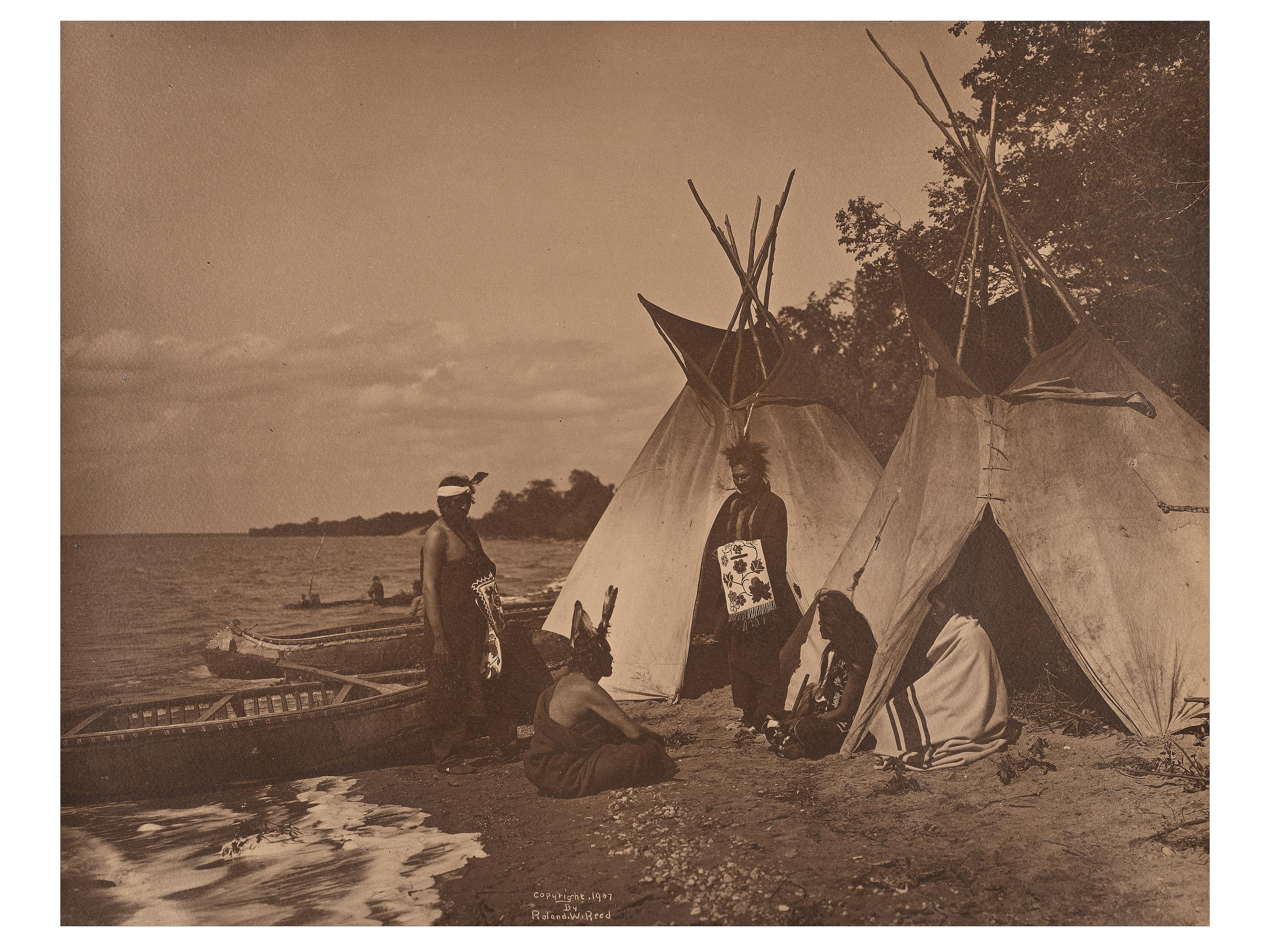 [NATIVE AMERICANS]. REED, Roland W. (1864-1934), photographer. Confusion . 1907.