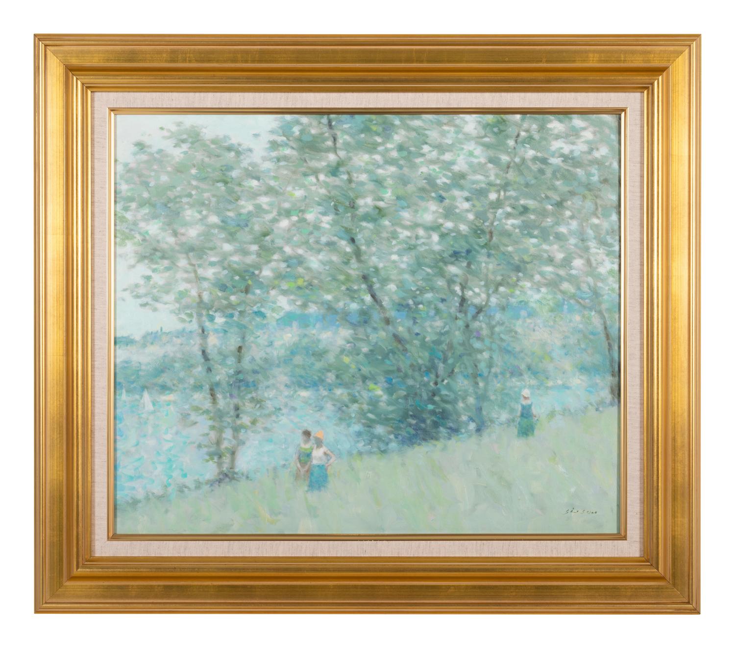 Figures by a River